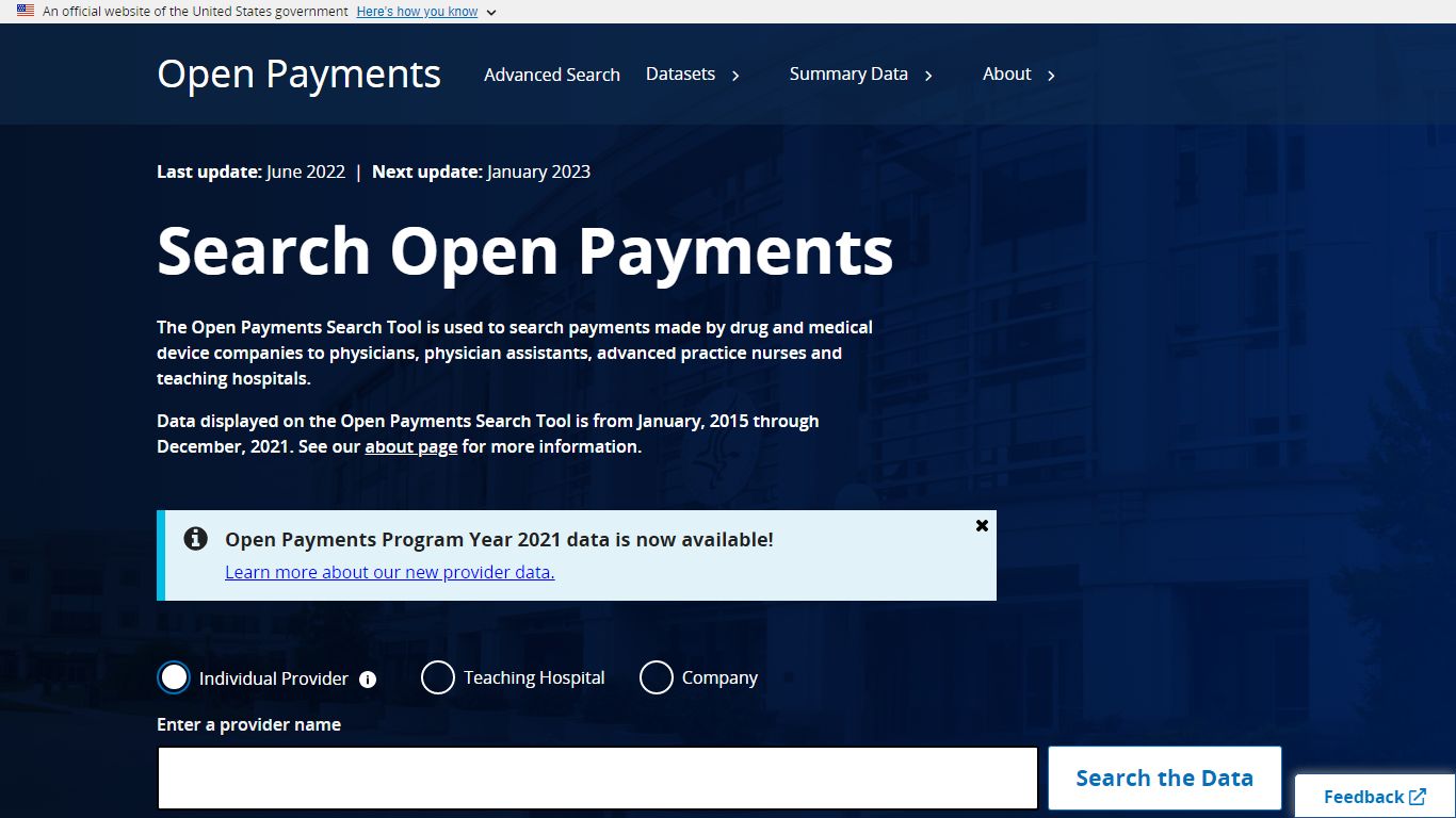 Home | Open Payments Data - CMS