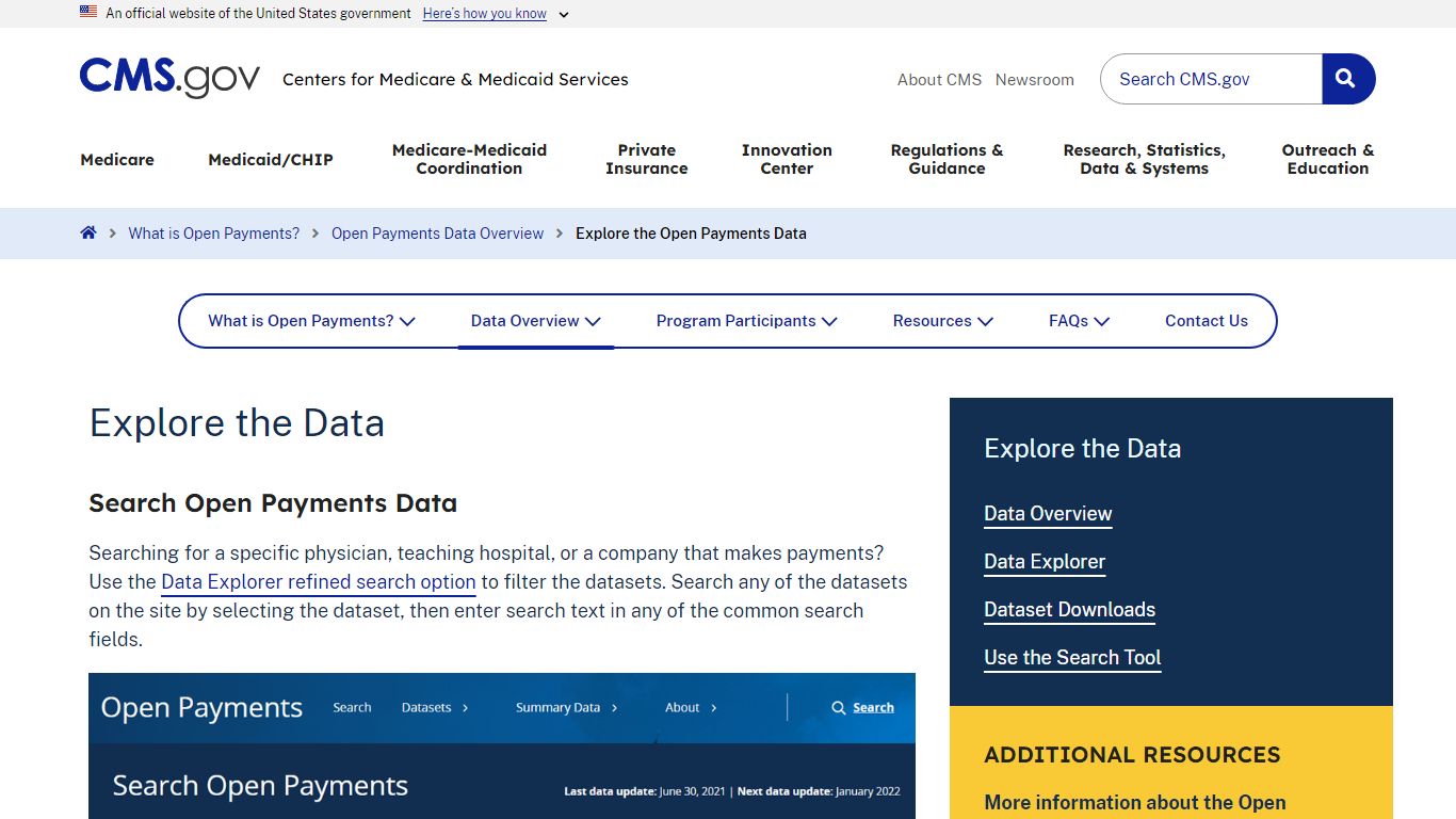 Explore the Open Payments Data | CMS